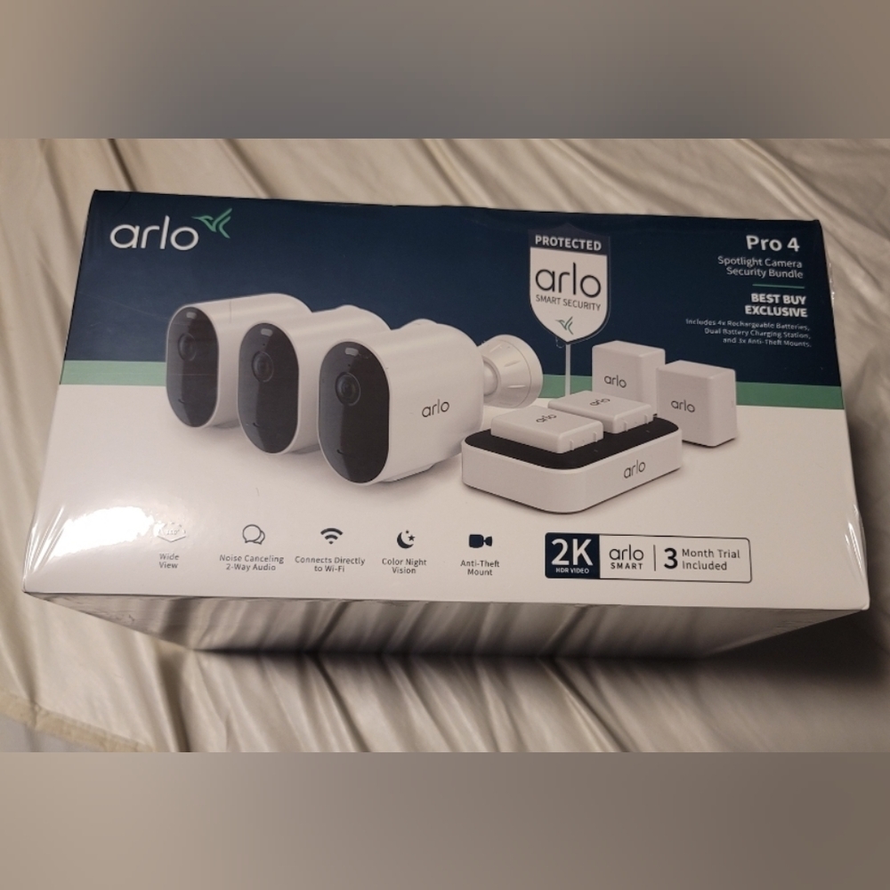 Arlo pro 4  3 camera  bundle